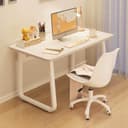 Modern Desk 31.5 Inch Computer Table Simple Style Office Writing Desk Industrial Office Table White