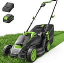 STEELITE 20V 13-Inch Brushless Electric Lawn Mower, 4.0Ah Battery & Charger Included, Ultra-Lightweight Cordless Push Mower, Easy Operation for Small Lawn, Yard, Garden