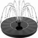 Mademax Solar Bird Bath Fountains, Upgrade 1.4W Solar Fountain Pump with 6 Nozzles, Free Standing Floating Solar Powered Water Fountain Pump for Bird Bath, Garden, Pond, Pool, Outdoor