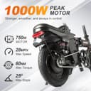 Foldable Ebike for Adults, 2000W/1000W, 40/28MPH, 52V 25Ah, 48V 15Ah, 60-80 Miles Range Folding Electric Bike, 14" Commuter Adult Electric Bicycle, UL2849 Certified