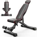 YOLEO Adjustable Weight Bench for Home Gym, ASTM-Certified 827LBS, 98% Pre-Assembled, Foldable Gym Bench with 84 Positions Incline Decline Flat, Wider Seat