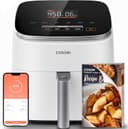 Cosori 9-in-1 TurboBlaze Air Fryer 6 Qt, Smart Control, 90°–450°F, Shake Reminders, Precise Heating for Even Results, Air Fry, Roast, Bake, Broil, Dry, Frozen, Proof, Reheat, Keep Warm, 120V, Cream