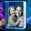 ArtPix 3D Crystal Photo, Personalized Mothers Day Gifts for Mom, Women, Wife, Her, Him, Men, Husband, Grandma, Great Customized Gift With Your Own Photo, Custom Glass 3D Laser Etched Picture Frame